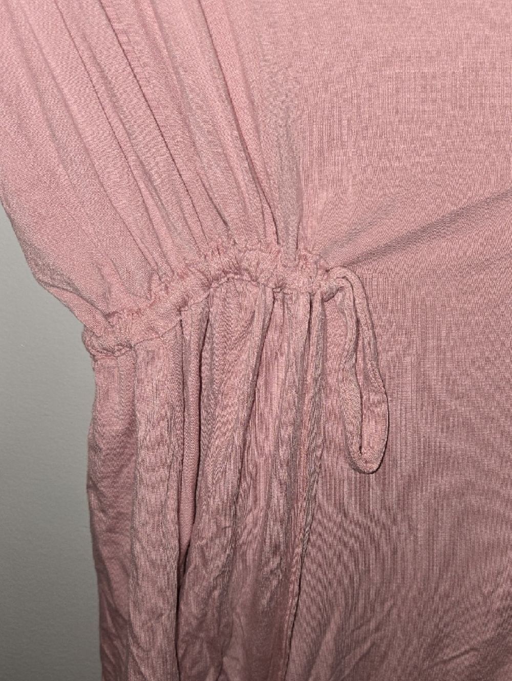 Torrid Soft Pink Open-Front Drawstring Cardigan - Picture 4 of 5